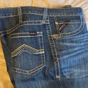 Ariat FR M4 Low Rise Bootcut 35x32 Jeans. H starch